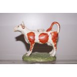 Late 18th Early 19th Century Cow Creamer with Cove