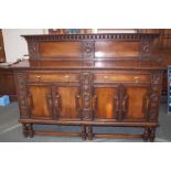 Solid Oak Edwardian Dresser (Very Heavy)