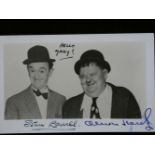 Laurel and Hardy Signed Photograph together with a