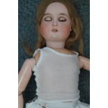 A.W special German bisque doll, 25"