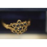 9ct Gold ring set with sapphires