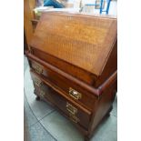 Oak writing bureau