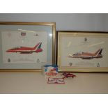 2 Limited Edition prints "The Red Arrows" with 9 s