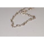 Silver link neck chain