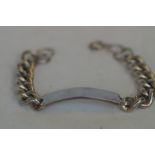 Silver ID bracelet