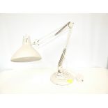 Heavy retro angle poise lamp with metal shade