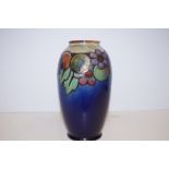 Royal Doulton stoneware salt glazed vase Height 25