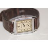 Gents Novoris vintage square wristwatch
