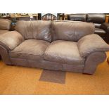 Good quality 3 seater leather sette