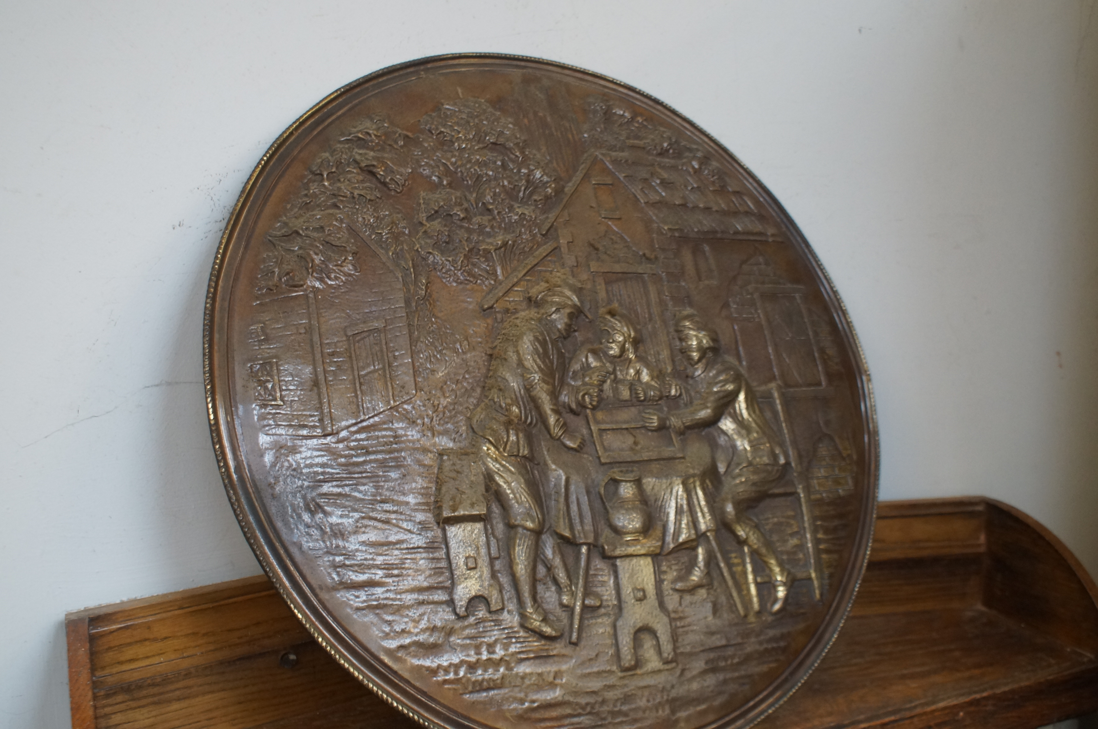 Large brass plaque