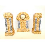 Sa La Majolique Wasmuel Art Deco French clock and