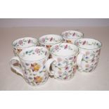 6x Minton Haddon Hall mugs