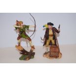 2x Royal Doulton resin figures