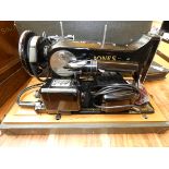 Vintage jones sewing machine