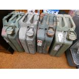 4 Military style jerry cans