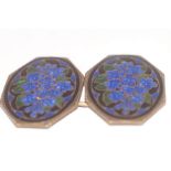 Brass & enamel buckle