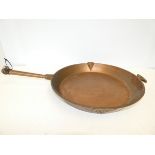 Large & heavy copper pan, Holcroft 1952 69 cm incl