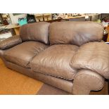 Good quality 3 seater leather sette