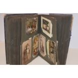 Victorian postcard album