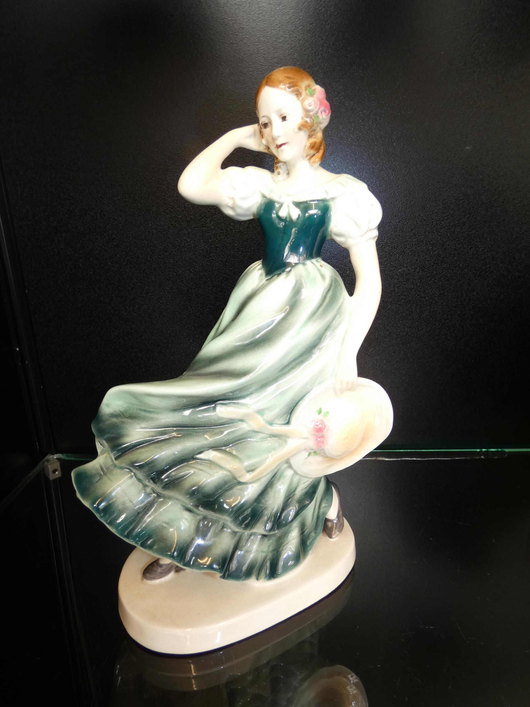 Early 20th century figurine, possibly German (Some