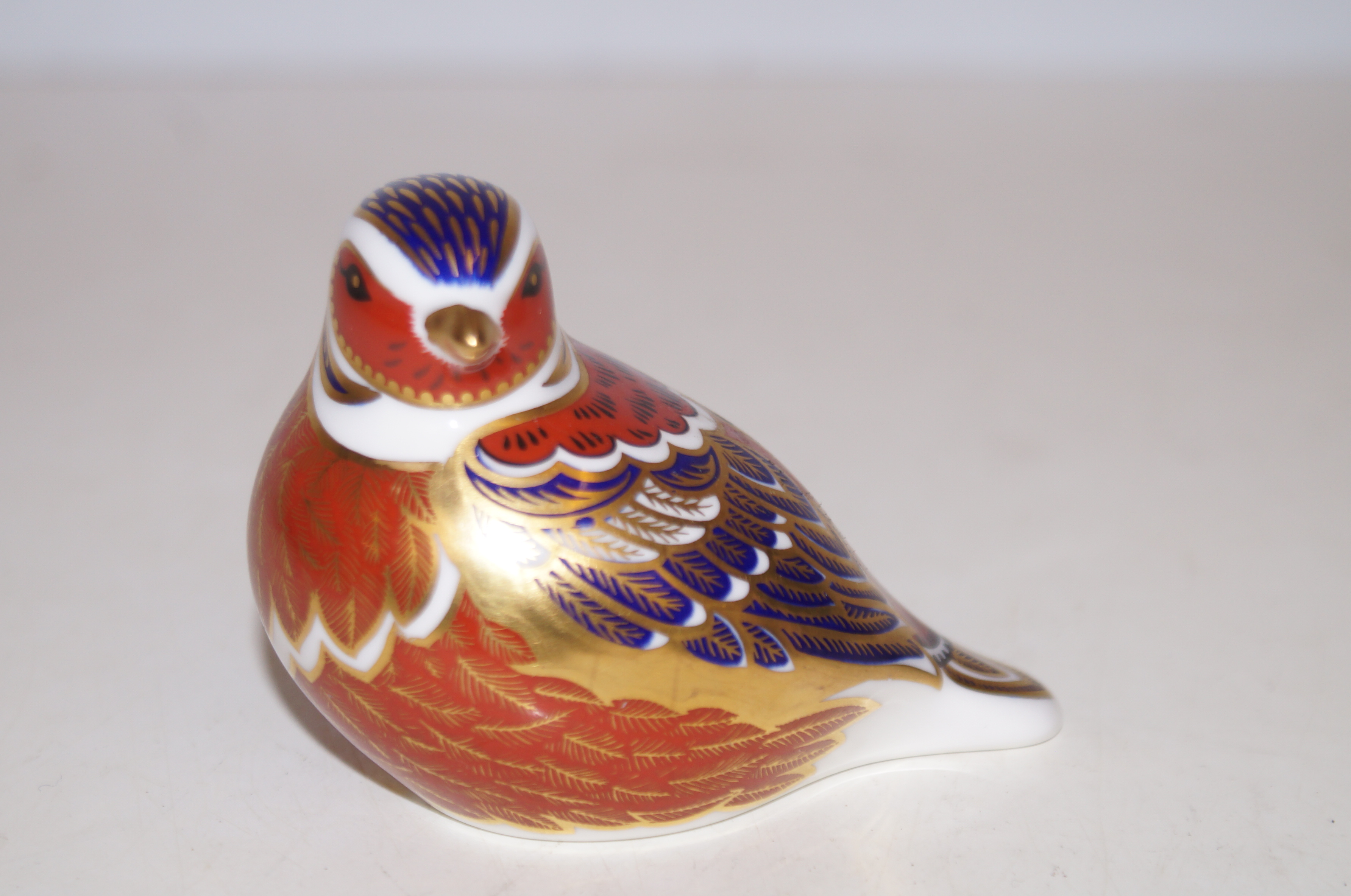 Royal crown derby chaffinch gold stopper