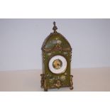 Victorian hand painted barometer Height 25 cm