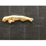 9ct Gold Jaguar lapel badge