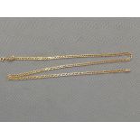 9ct Gold curb chain Length 23 inch Weight 9.7g