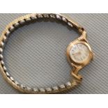 9ct Gold cased ladies Bentima cocktail watch