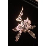 9ct Gold fairy brooch