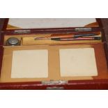Leather writing box