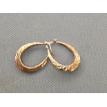 Pair of 9ct Gold loop earrings