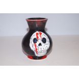 Anita Harris first trial skull vase