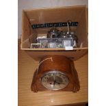 Box to include a early 20th century mantle clock