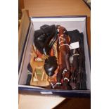 Box of small African figures