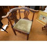 Victorian corner chair