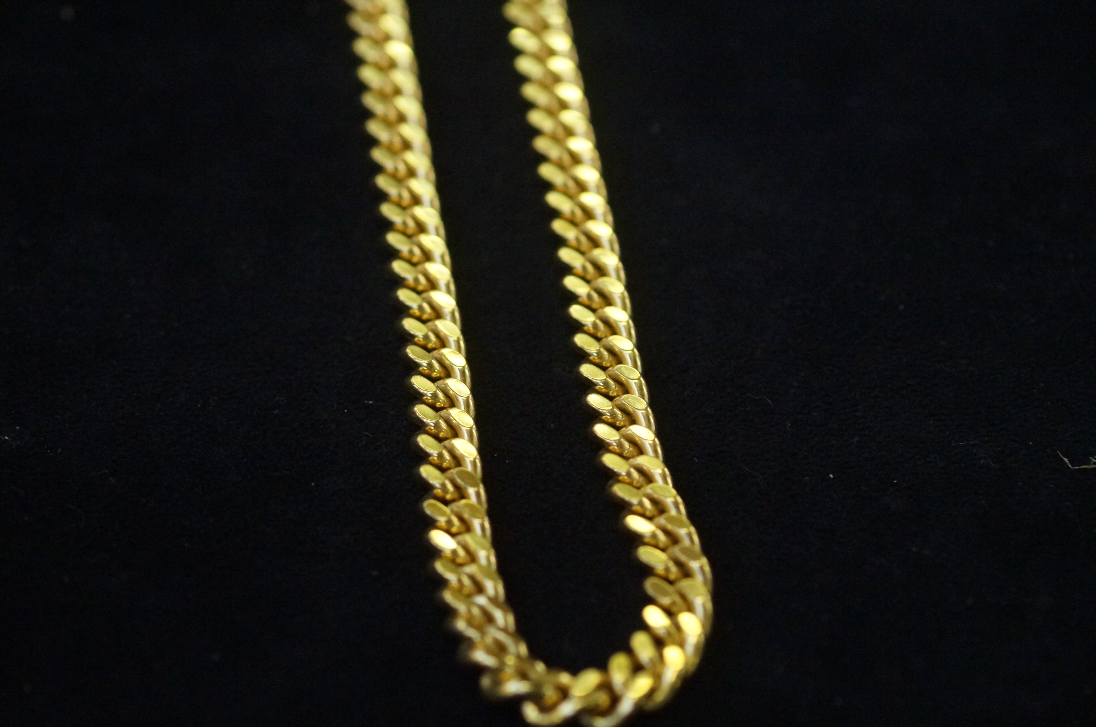 Large & heavy gold plated metal chain