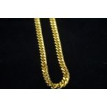 Large & heavy gold plated metal chain