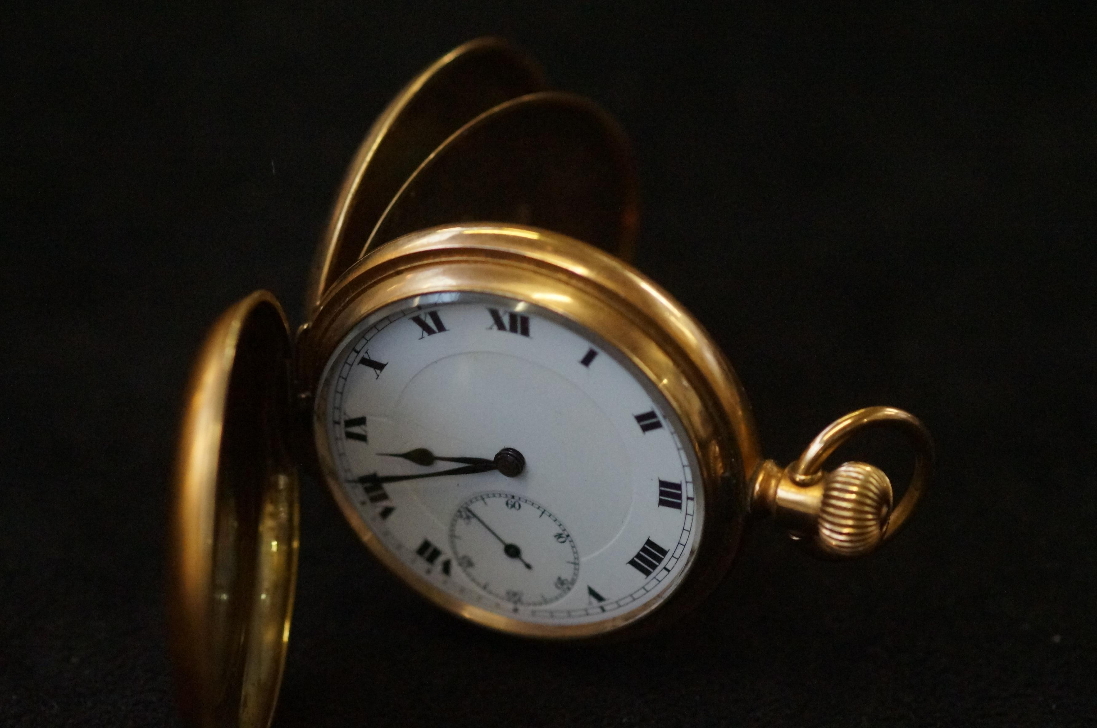 Gold plated pocket watch, inscription to inner case (To my friend Robert Stewart on the occasion of