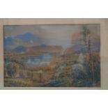 Victorian watercolour dated 1898 'Elterwater west