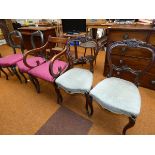 5 Chairs , 2x being Victorian