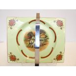 Clarice Cliff cake stand (Biarrits Royal Staffords