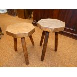 2x Small milking stools
