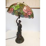 Large tiffany style lamp, repair to arm