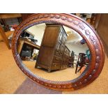 Large oval mirror 100 cm