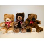 3x Harrods teddy bears
