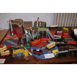 Collection of vintage model railway, carriages & e