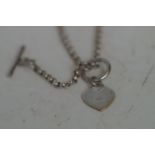 Silver heart necklace