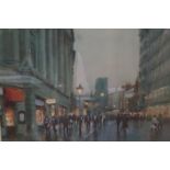 Mark Grimshaw original water colour St Anne's Squa