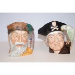 Royal Doulton D6335 Long john silver & D6532 Robin